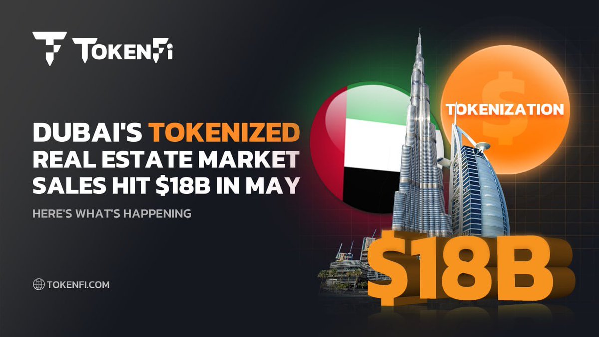 tokenfi's tweet image. Dubai is quietly becoming the world's tokenization capital.

Its real estate market just hit $18B in sales for May.

But, the real story is how tokenization is changing WHO gets to invest.

Learn more in TokenFi's latest blog 📰👇

blog.tokenfi.com/dubai-s-tokeni…