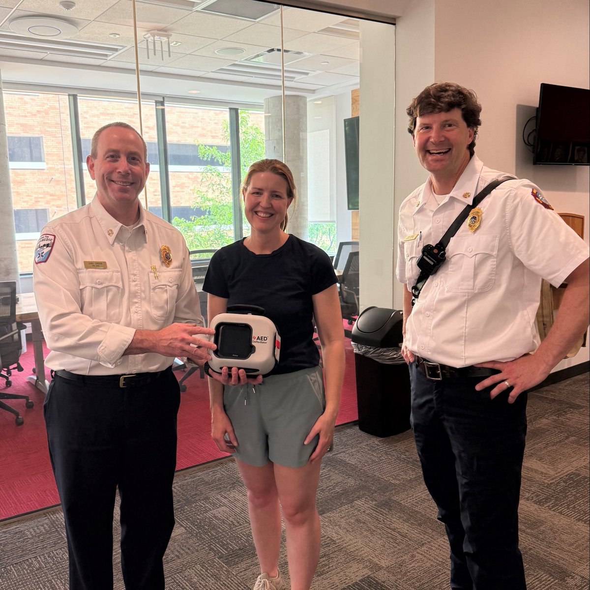 Our first AED out the door!

Colleen was the first person to check out an AED from our AED Library. Colleen brought the AED to an event this weekend that was expected to be heavily attended.

Learn about our new AED Library and how to reserve an AED: cityofmadison.com/fire/emergency…