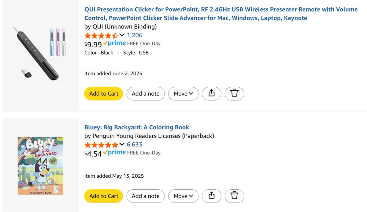 ✏️Teachers: Drop your lists!

I am running errands and food prepping today and I will be retweeting lists as I take breaks!

 I am hoping for a new powerpoint clicker for my smart board!

Any help on my list is appreciated!

#teachertwitter #clearthelist
amazon.com/hz/wishlist/ls…