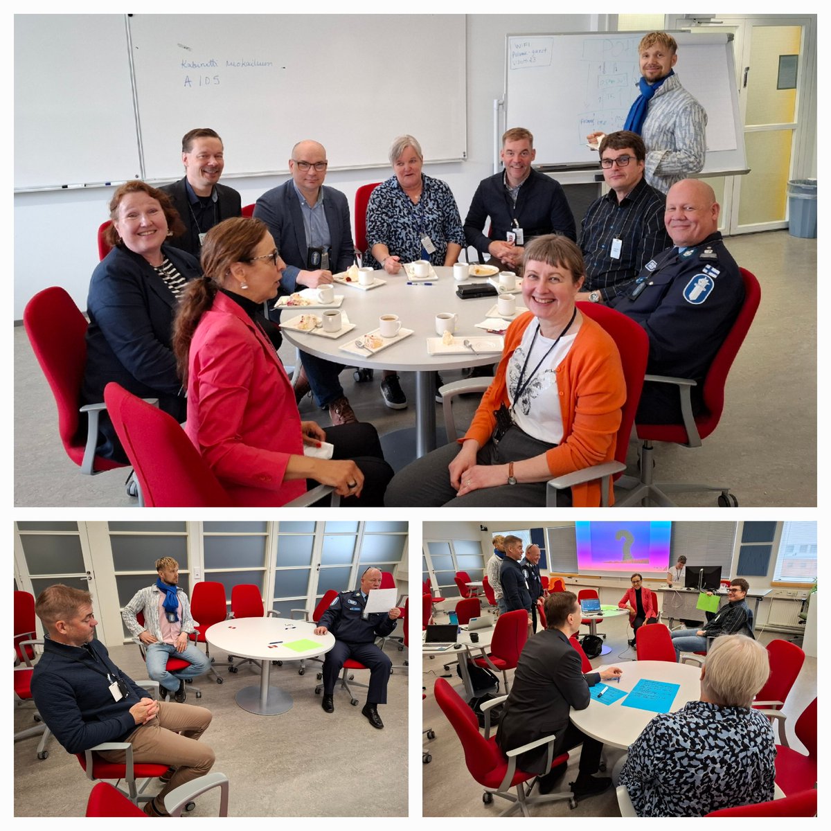 Se on siinä 💪
<a href="/SuomenPoliisi/">Suomen poliisi</a> osaamisen johtamisen ja kehittämisen alatyöryhmä tiivisti  loppuraportinsa työpajassa tänään. Into ja ilmeet sen mukaisia 😃
#tuottavuusohjelma @polamk #kehittäminen