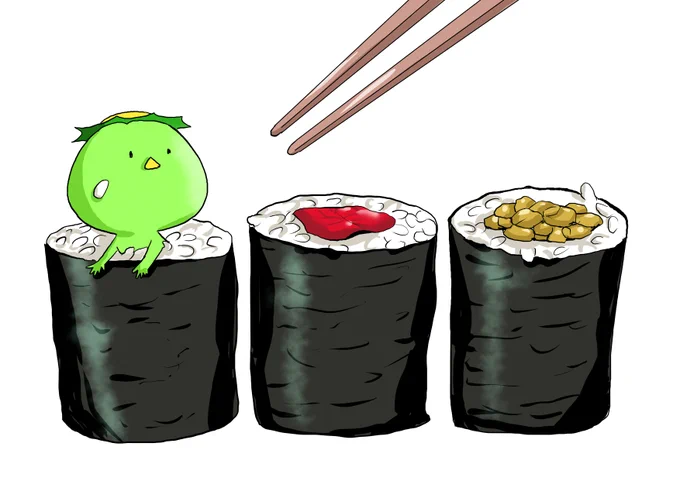 お夜食。(イラスト再掲)