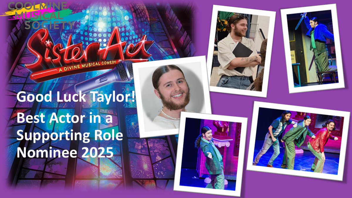 <a href="/aims_pro/">Kate Furlong</a>  AIMS Award winners will be announced on Saturday in Killarney. CMS wishes the Best of Luck to Taylor Hynes - nominated as Best Actor in a Supporting Role in our Sister Act <a href="/Draiocht_Blanch/">Draíocht Blanchardstown</a> 

Good Luck also to Coolminers Niamh Parkes, Bronwyn Andrews &amp; Seán O'Callaghan.