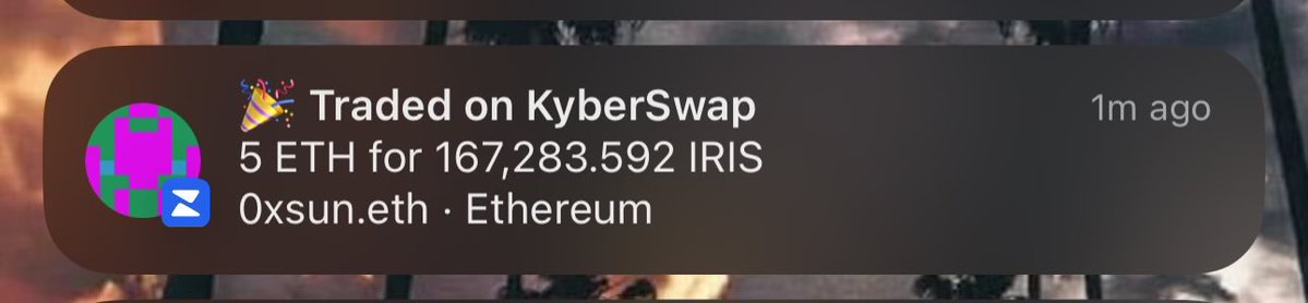 RETRO (Ø,G) ⛺ (@retroactivetb) on Twitter photo OxSun just sent ~5 ETH into $IRIS. Whale season is kicking off. 🐳
ETH on <a href="/virtuals_io/">Virtuals Protocol</a> was the unlock. Now watch more big fish swim in.
You’re still earlier than most don’t forget that. OxSun just sent ~5 ETH into $IRIS. Whale season is kicking off. 🐳
ETH on <a href="/virtuals_io/">Virtuals Protocol</a> was the unlock. Now watch more big fish swim in.
You’re still earlier than most don’t forget that.