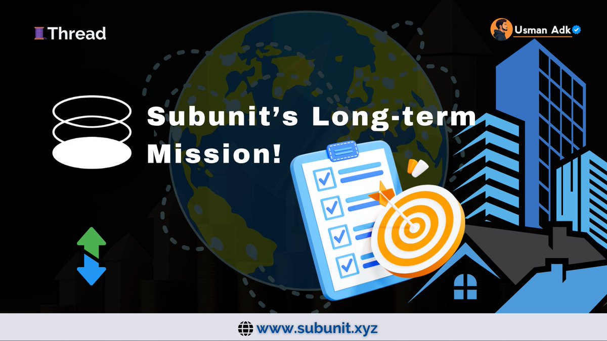 CreativityEngr's tweet image. Let’s zoom out 🔭
We’ve talked real yield, SubVaults, passive income, etc…
But what’s Subunit really building long-term?

Here’s the bigger mission behind the movement 👇
#Subunit #SubsquadOGs #SubunitSubvault
