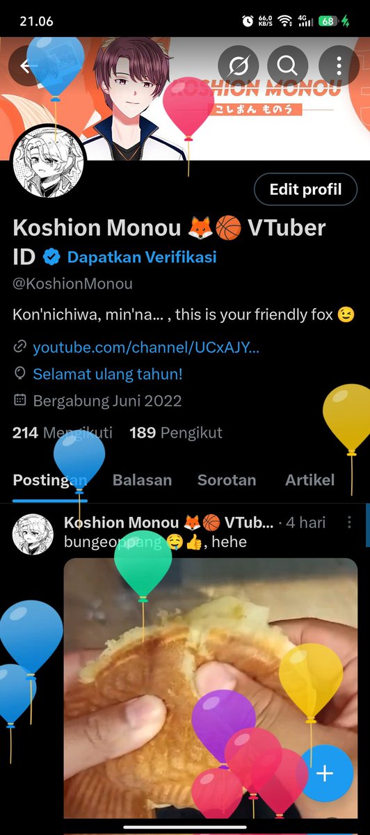 KoshionMonou's tweet photo. I Almost forgot, today is my birthday 🤣, yaaaay, Happy Birthday to meeee 🥳 https://t.co/ie1udvU7PA