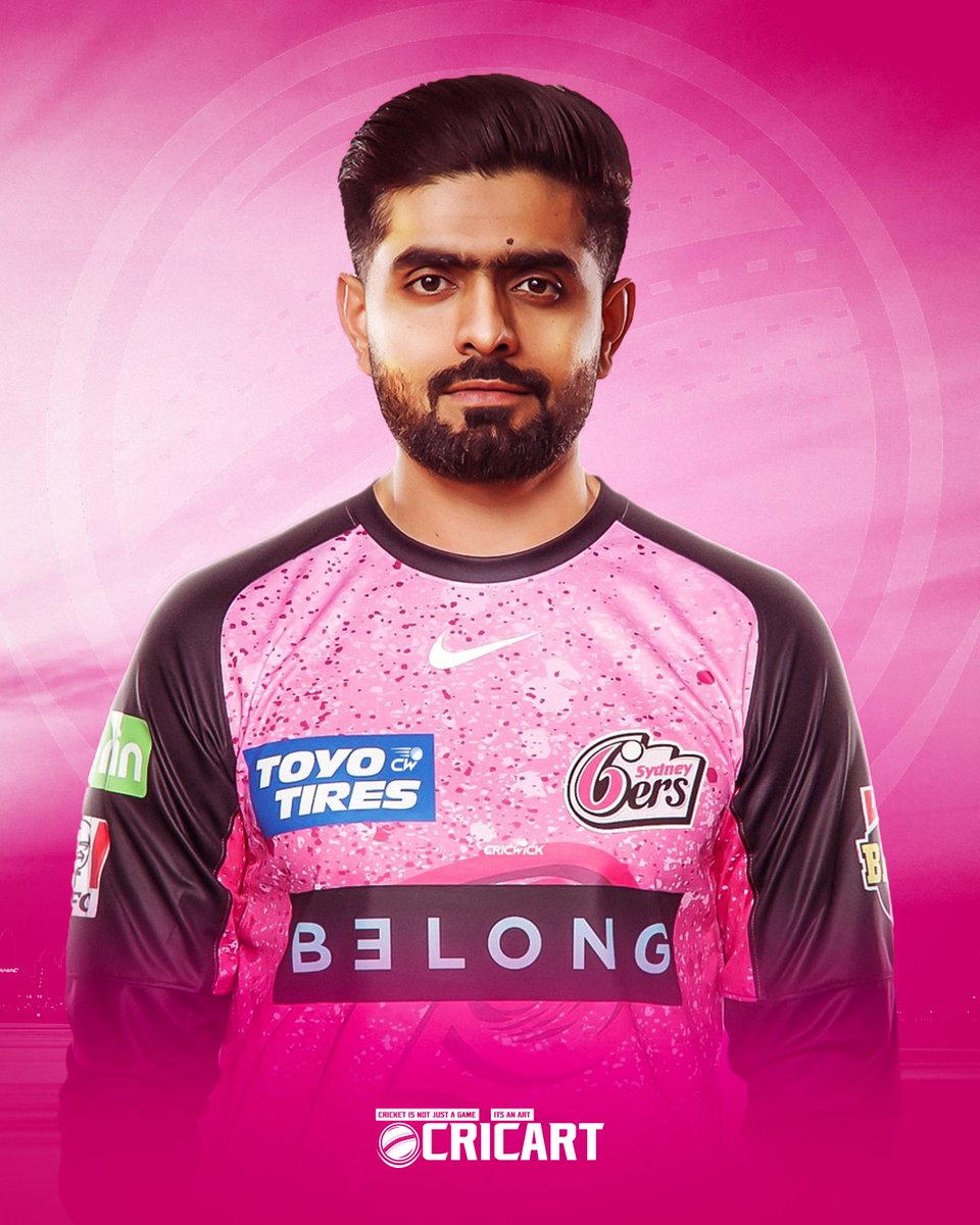 thecricart's tweet photo. Sydney Sixers set to sign Babar Azam as direct signing ahead of BBL 15 draft 📷📷
The official announcement will be made tomorrow 📷 https://t.co/bLbgYOAnpN