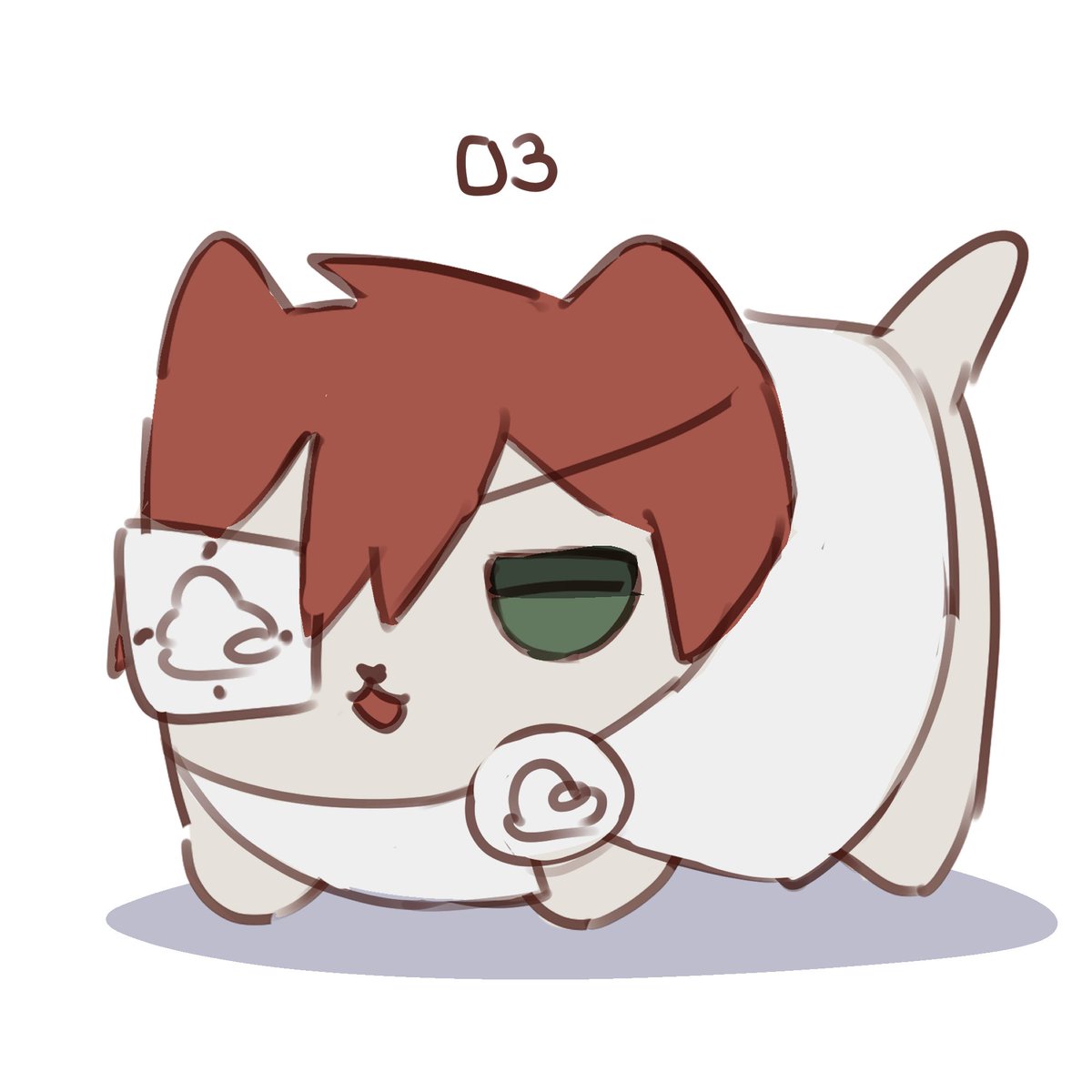 smde_visp's tweet image. That new plushie is so silly 🥀