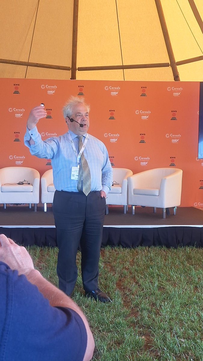 Another fascinating day at <a href="/CerealsEvent/">Cereals Event</a> today, discussing the future of farming with Jeremy Moody. <a href="/CAAVAgValuer/">CAAV</a>