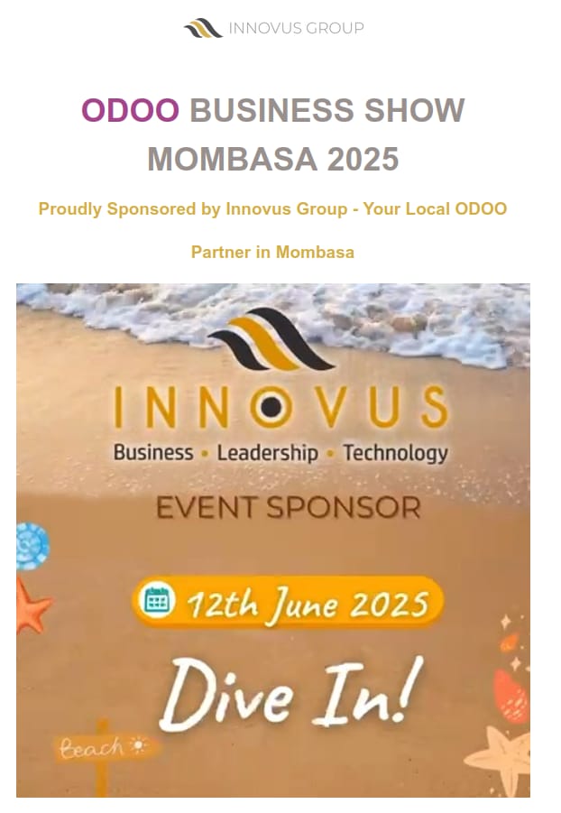 Today's the day, and all roads lead to Sarova Whitesands Beach Resort! See you at the Odoo Business Show Mombasa 2025.

#odoomombasa #innovusodoo