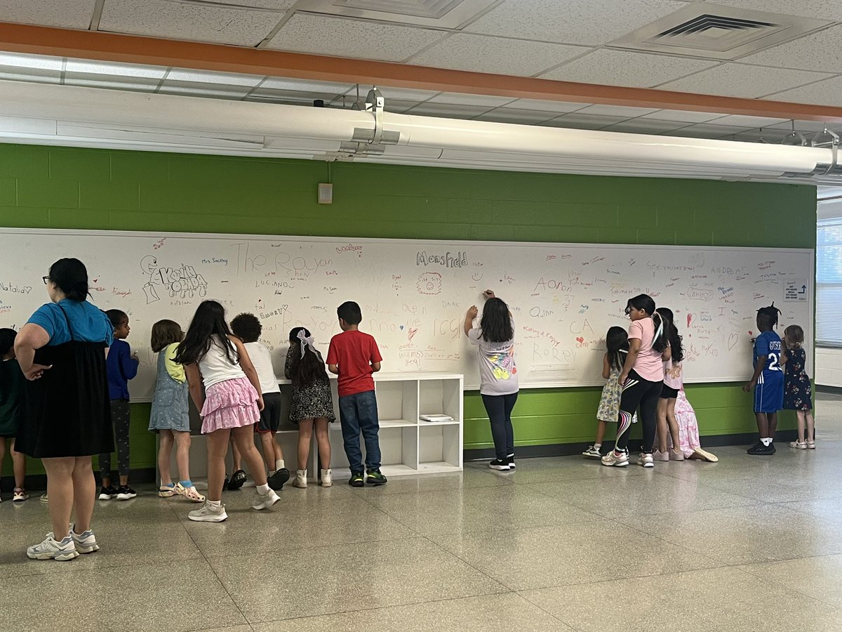 Let’s say our last goodbyes to our <a href="/BrentwoodMESE/">Brentwood Magnet Elementary School of Engineering</a> building by having all students and staff sign the wall