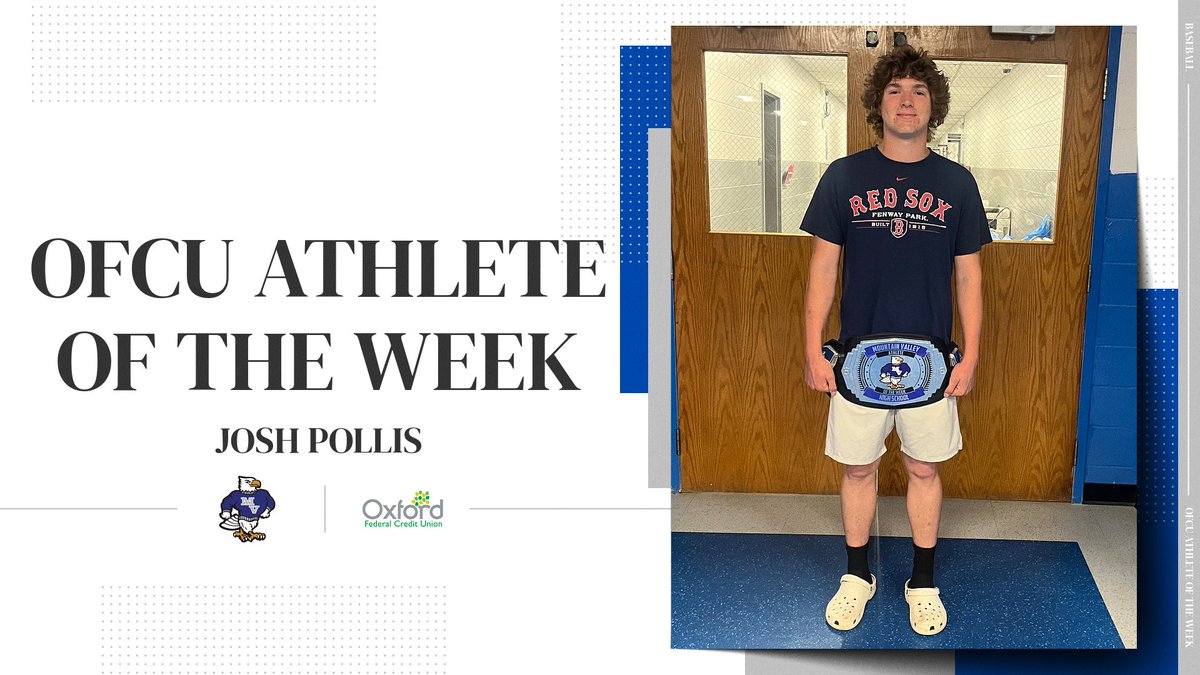 MVHSFALCONPRIDE's tweet image. Congratulations Josh, a well-deserving Athlete of the Week!

#FalconsFly #AOTW
