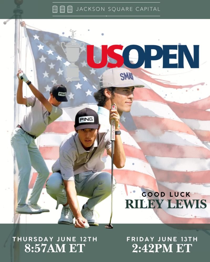 We are excited to support our partner, Riley Lewis, as he competes in his first major championship at the U.S. Open. Good luck, Riley!