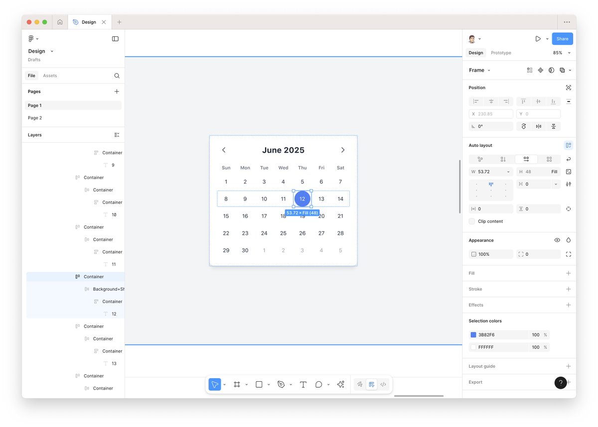 Georges (@georges_gomes) on Twitter photo In under 30 seconds...
I asked <a href="/GeminiApp/">Google Gemini App</a> to create a calendar component and immediately imported it into @Figma using the new <a href="/html_to_design/">html.to.design</a> browser extension 🏄♂️
I can now take over the design in #Figma right away!
#LLMs are also good for designers if you outsource the In under 30 seconds...
I asked <a href="/GeminiApp/">Google Gemini App</a> to create a calendar component and immediately imported it into @Figma using the new <a href="/html_to_design/">html.to.design</a> browser extension 🏄♂️
I can now take over the design in #Figma right away!
#LLMs are also good for designers if you outsource the