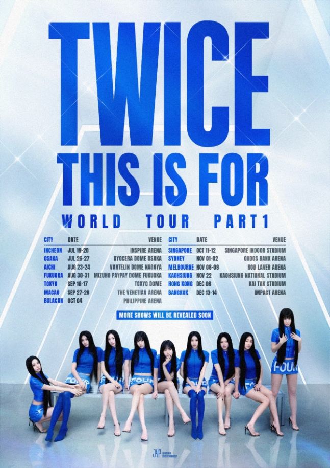TWICE ワールドツアーで シドニー（11/1＆2）at Qudos Bank Arena