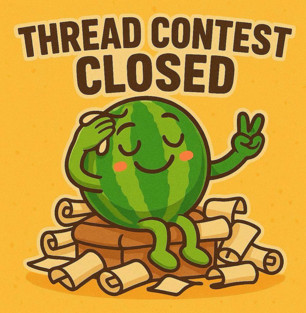 HappyMelons77's tweet photo. ๐จ #MelonMadness Thread Contest CLOSED! ๐โ๏ธ
Big thanks to every creative Melonhead who dropped heat on the timeline โ you made this juicy.
Our team is reviewing entries now, and winners will be announced before the end of the day. Stay tuned. ๐๐ธ
The Melons are proud. ๐๐ฅ https://t.co/zZz7ENW1pv