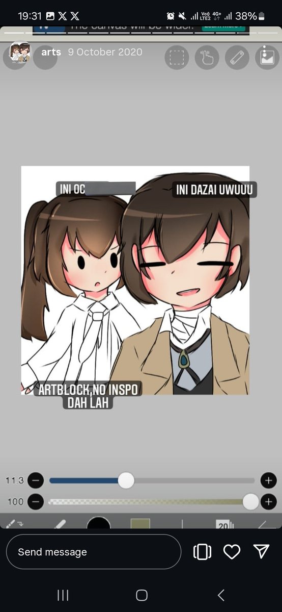 Maaf prof Nax, ak dulu suka bikin oc buat jadi adeknya karakter di anime