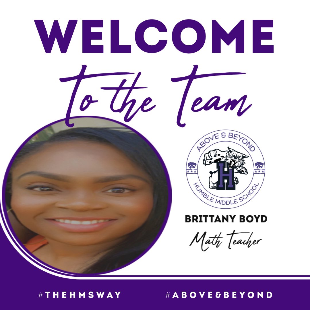 HumbleISD_HMS's tweet image. We are excited to Welcome another WILDCAT into the family! #AboveAndBeyond