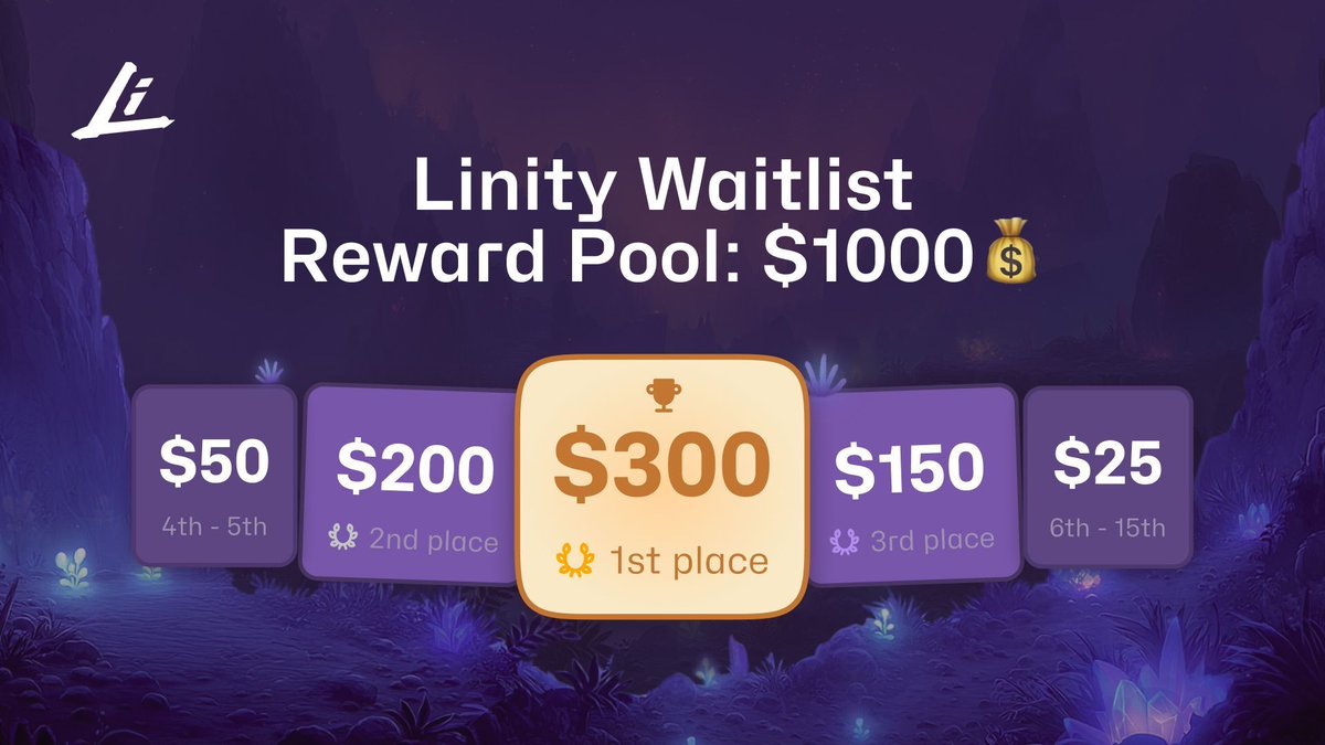 ⏳ Phase 1 of the Linity #Waitlist ends in 4 days!

We’re going on-chain, and this is your early pass.

Join now, invite your crew, and climb the leaderboard to win up to $300 💰

The clock’s ticking. Don’t miss your shot.

👉 join.linity.com/waitlistx