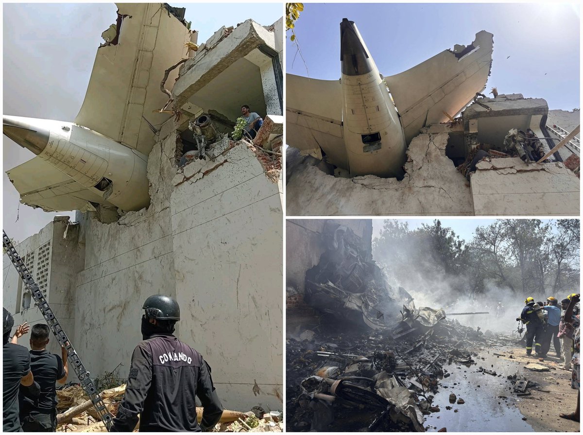 🚨 Crash d'avion en Inde : "il n'y a aucun survivant" d'après la police. Plus de 200 corps ont été retrouvés. 
Voici ce qu'il reste du Boeing 787 "Dreamliner", un long-courrier entré en service en 2011 pouvant transporter entre 248 et 330 personnes maximum.