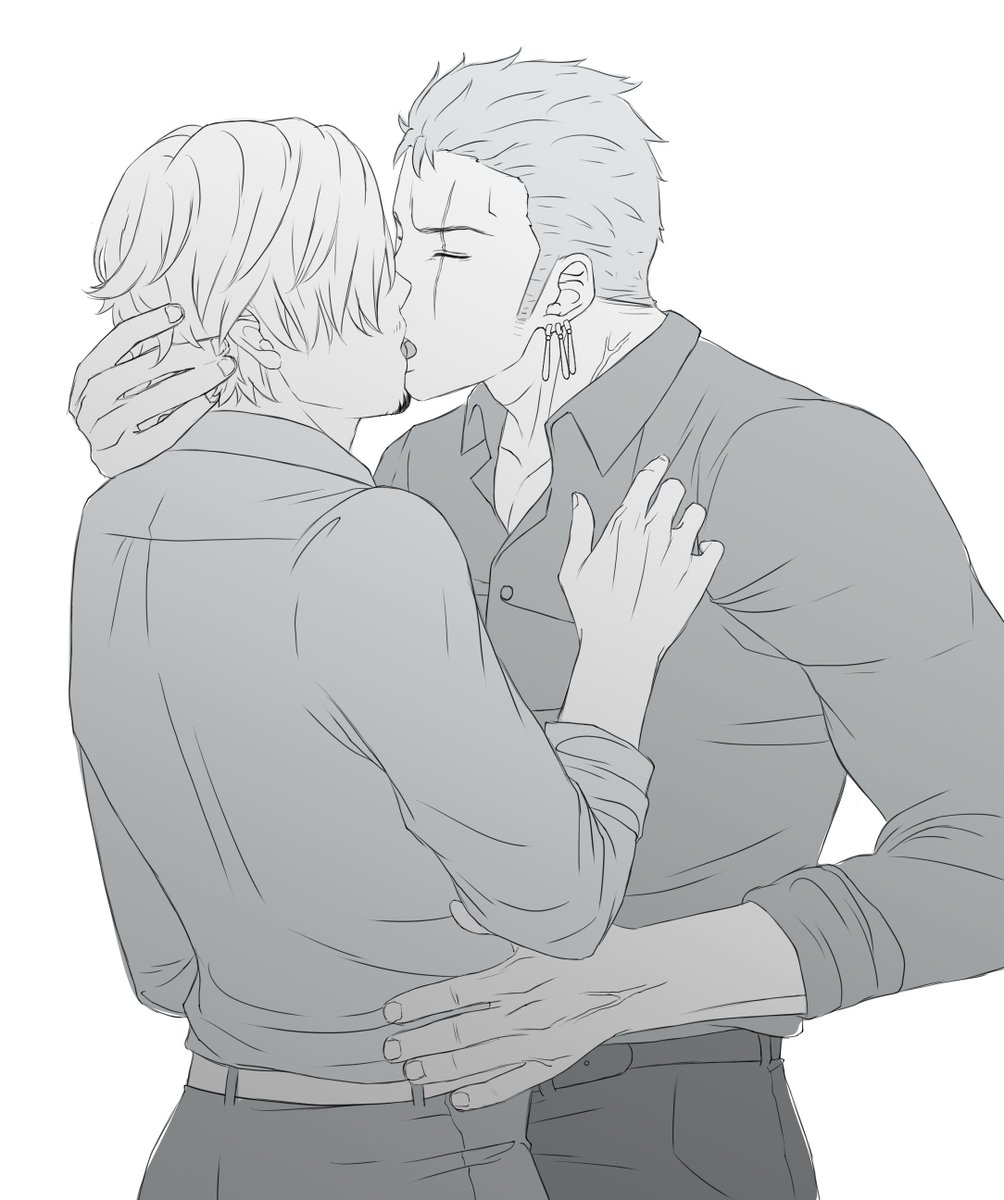 aari_arts's tweet image. I wish I had more time to color. 🥲

#onepiece #zoro #ゾロ #sanji #サンジ #zosan #ゾロサン