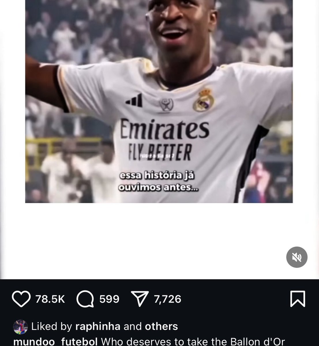 Raphinha dio like a un post que decía que le robarán el Balón de Oro.

El mismo sabe que la gente ya se ha olvidado de su temporada…
