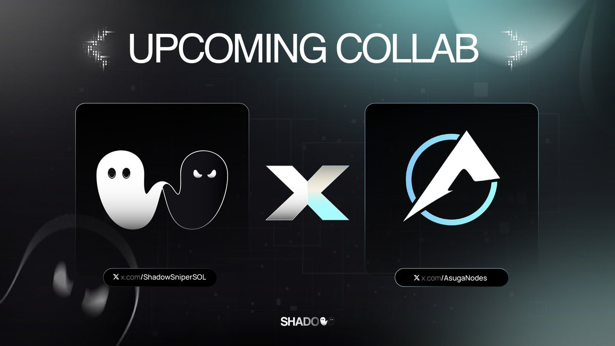 Shadow Sniper x Asuga Node Giveaway! 
Step into the world of Web3 with cutting-edge node tech!

🎁 What’s up for grabs:
• 2x 1-week trials with Shadow
• 2x 1-week trials with <a href="/AsugaNodes/">Asuga Nodes</a> 

🗝️ To enter:
Like &amp; Retweet
Follow <a href="/ShadowSniperSOL/">Shadow Sniper</a> and <a href="/AsugaNodes/">Asuga Nodes</a> 
Tag 2 friends below!