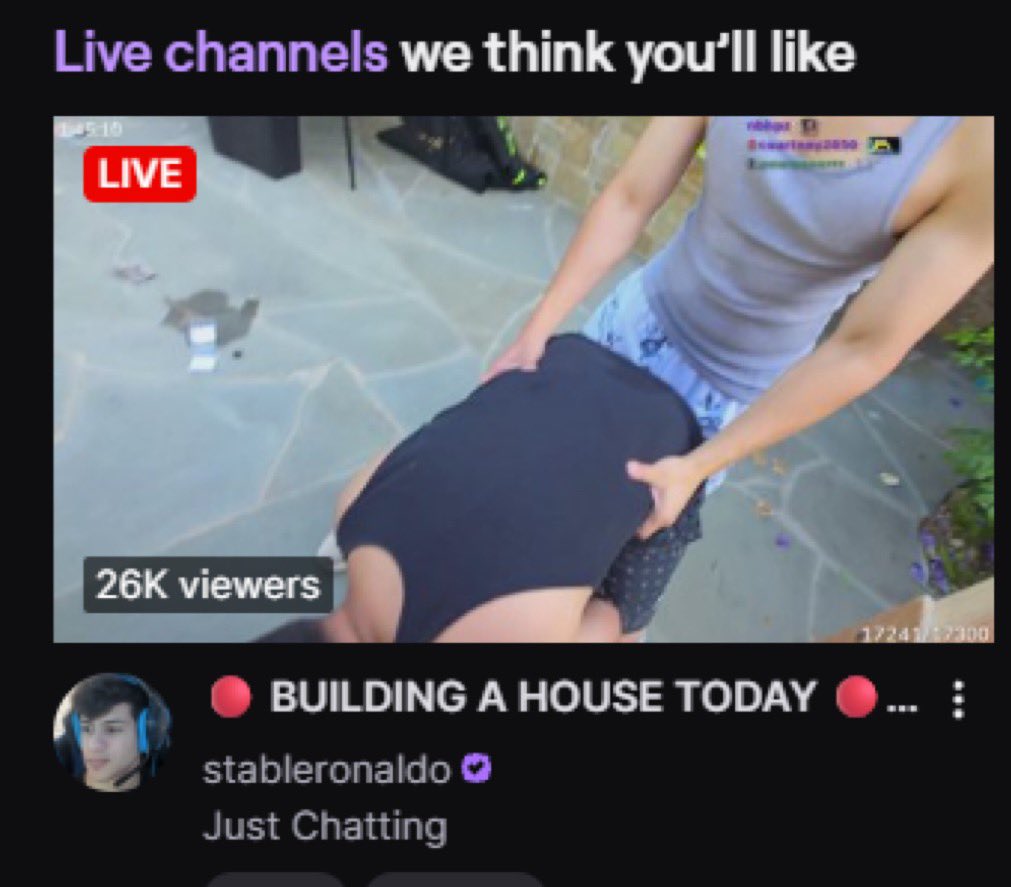 yoxics's tweet image. opened Twitch and this is the first thing I see..