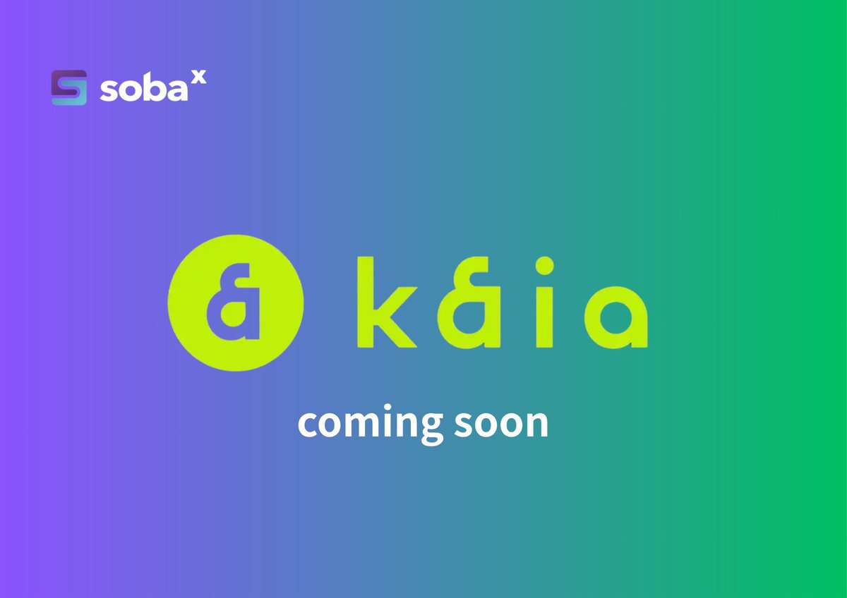🚨【Major Announcement】🚨
SOBAX is officially integrating Kaia Chain!

"Ultra-low fees × Lightning-fast speed × Seamless ZETA compatibility" —
With Kaia, the next big player in Web3, SOBAX takes your trading experience to the next level.

#SOBAX #KaiaChain #DEX #ZetaChain #SBX