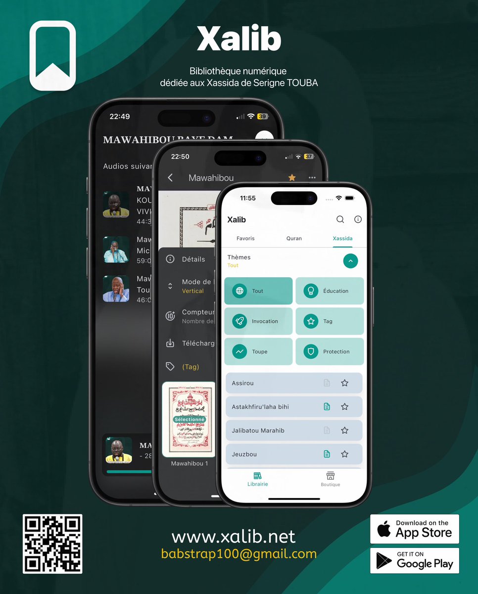 Xalib_app's tweet photo. Li na geuneu yatou way, ndax wéssou na am solo ❤️
- PDF (arabe, français, …)
- Context d’écriture + bienfaits
- Résumé par #xalibAI
- Ressources multimédias internes et externes
- …
SERIGNE MOUNTAKHA MBACKÉ : « Xassidas yi moy deugui deugui liguéy bi »
#xalib_app #AHMADOU https://t.co/udrfoLQzSP