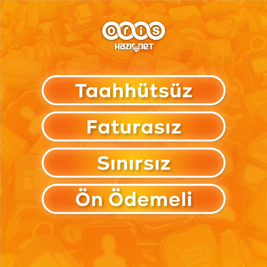 Ev İnternetinin Özgür Hali🛜

📜Taahhütsüz
💸Faturasız
🌍Sınırsız
💳Ön Ödemeli

Detaylı bilgi ve ön başvuru için profildeki linke tıklayabilirsiniz.

#OrisHazırNet #İnternetteÖzgürlük #Faturasızİnternet #Taahhütsüzİnternet #Sınırsızİnternet #ÖnÖdemeliİnternet