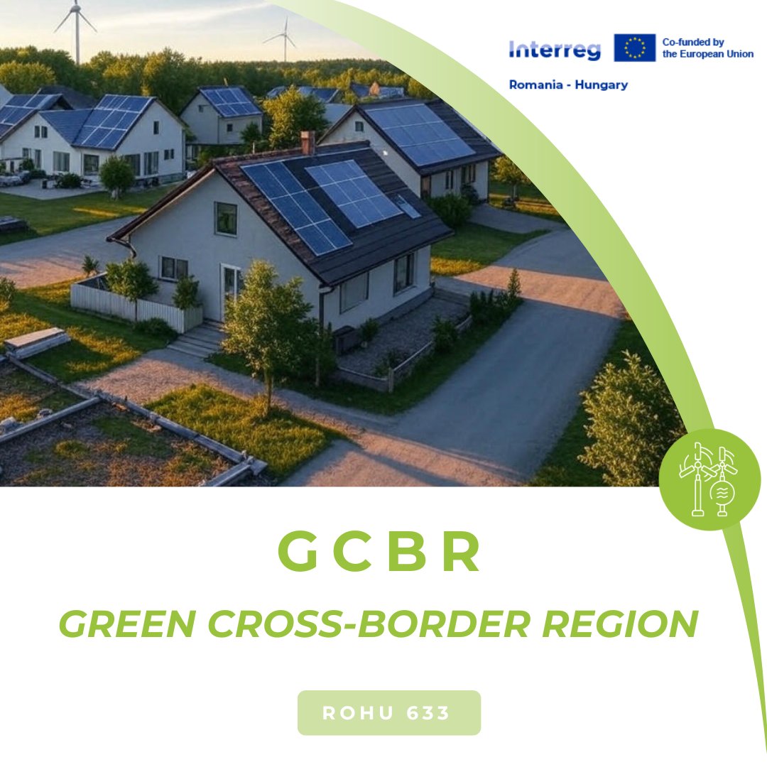 InterregROHU's tweet photo. 🌱 GCBR | ROHU-633: Powering a greener Romania-Hungary border with solar energy communities & smart energy use! 🔋 €9.01 M (ERDF: €7.21 million) project reduces fossil fuel reliance, boosts efficiency, and fosters cross-border green cooperation. #InterregROHU #MadeWithInterreg https://t.co/80V3q72viB