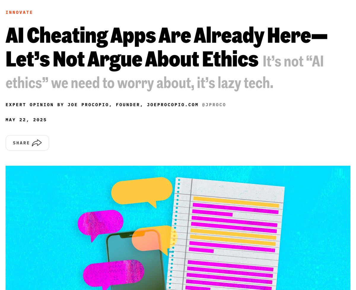 SkillsProjectAI's tweet photo. If your process is easy to game, people will game it. AI just makes it easier.

AI cheating isn’t a future problem. It’s happening now.

Here’s how to fix it → https://t.co/9QSdqbBqcK

#SkillsBasedHiring #TechHiring #HiringSignal https://t.co/G8OSxN6iDg