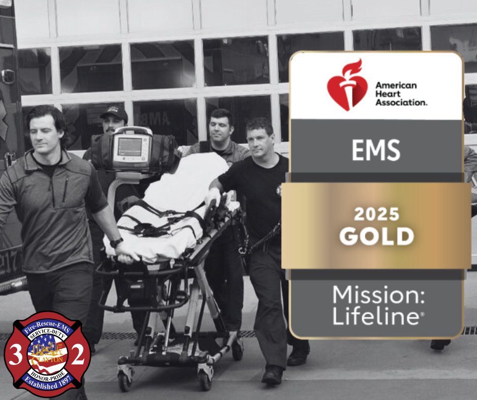 🚨🏅 Another Win for Clayton Fire! 🏅🚨 Proud to announce we've earned the AHA’s Mission: Lifeline EMS Gold Achievement Award! Thank you, Clayton, for trusting us! 💪❤️🚒