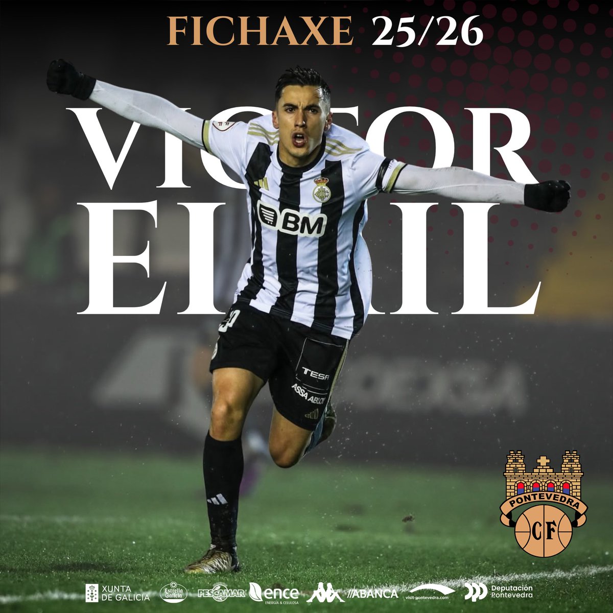OFICIAL ✍️ | Víctor Eimil, nova incorporación para o Pontevedra CF na tempada 25/26 ♥️

Benvido a túa nova casa e moita sorte, Víctor 🏟️😍

#𝐆𝐑𝐀𝐍𝐀𝐓𝐄®️