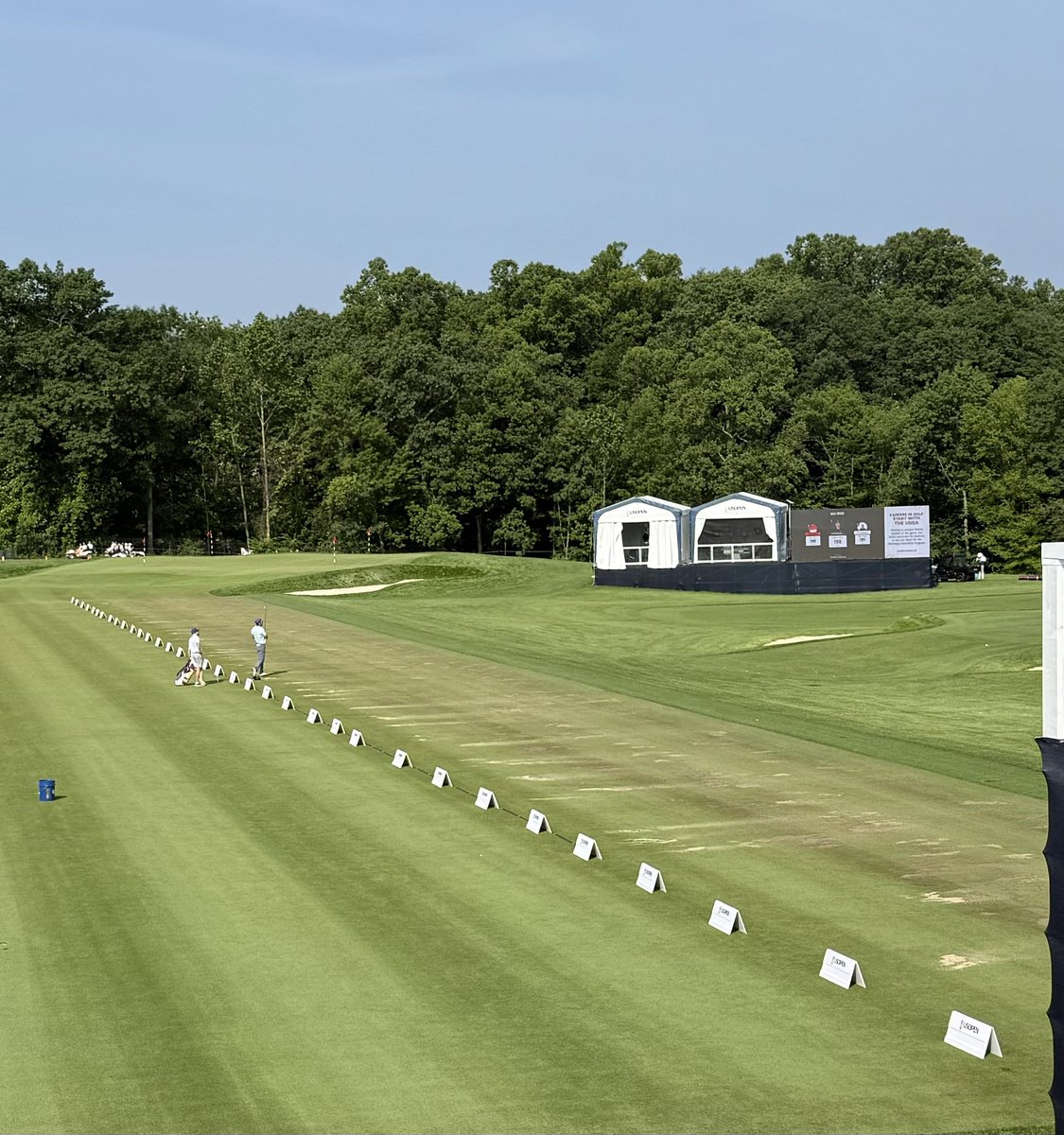 Alternate John Peterson on the range in solitude waiting for a chance to get in the field.