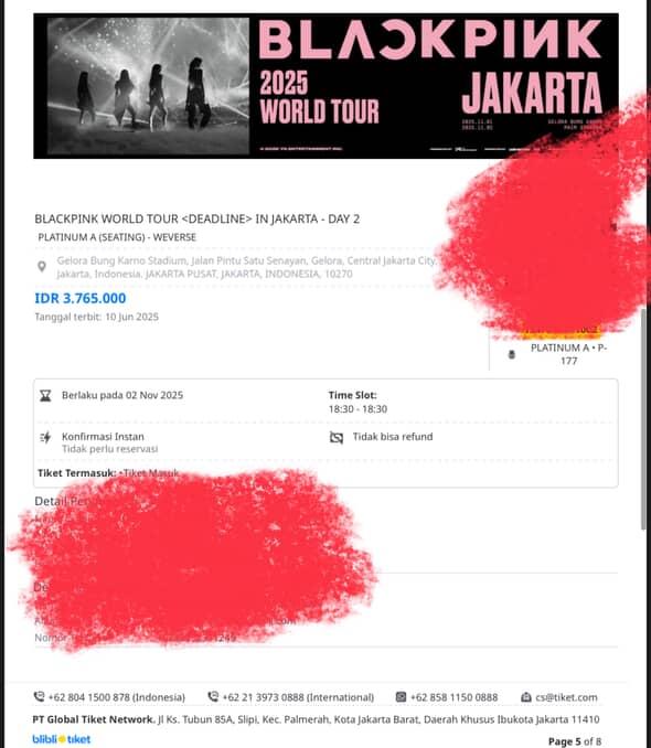 DapidFdm's tweet photo. @blinkmf Aku ada platinum A day 2 2 tiket kaka. Sumpah ga scam. Boleh dm dll. https://t.co/1lIqMpVlTE