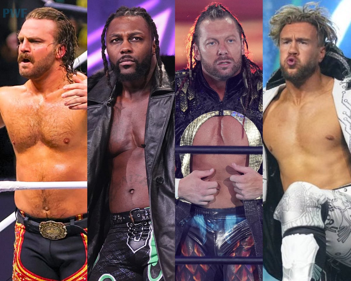 The four cornerstones of AEW.

• Hangman Page
• Swerve Strickland
• Kenny Omega
• Will Ospreay