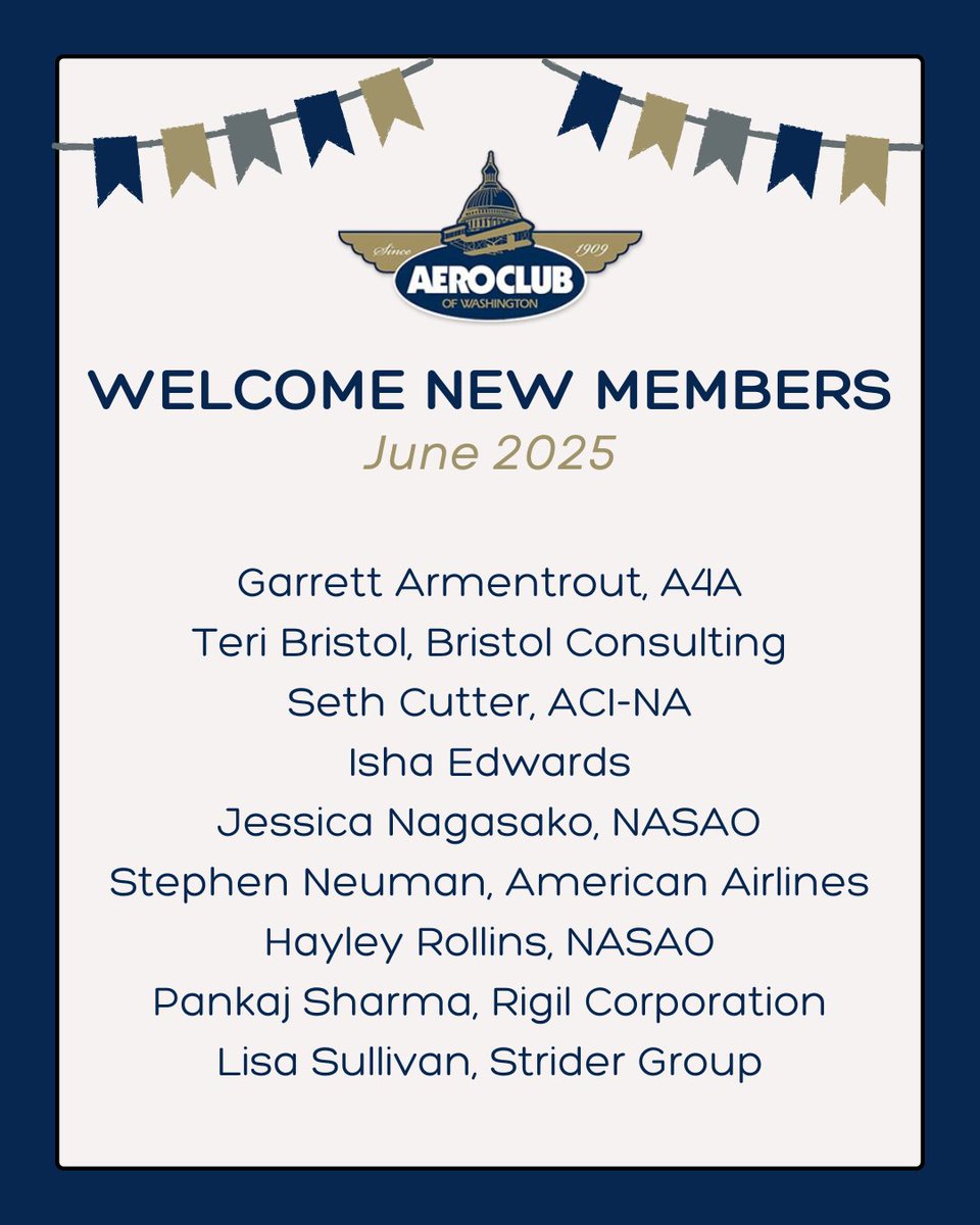 AeroClubDC's tweet image. The Aero Club of Washington keeps soaring higher! Join us in giving a warm welcome to nine new members who are now part of our incredible aviation community!✈️👏