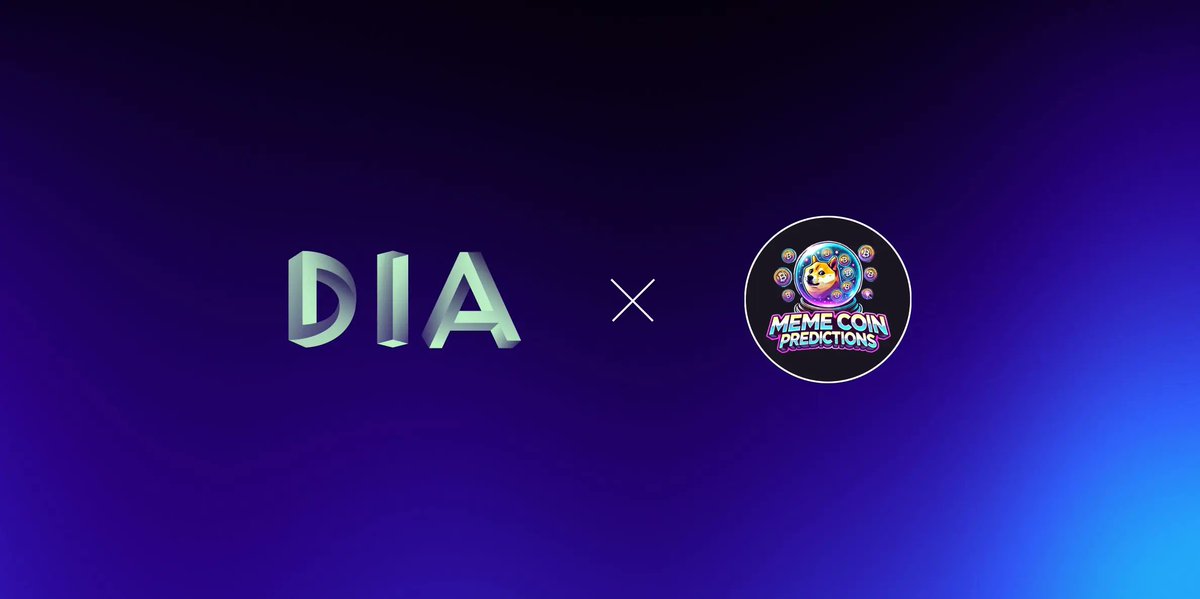 DIAdata_org's tweet image. 🔮🚀 Partnership with @meme_prediction

DIA is now powering onchain prediction markets for the most volatile assets in crypto: meme coins.

With DIA oracles, MCPM (Meme Coin Prediction Markets) enables transparent, trustless outcomes for every market.

🧵 👇