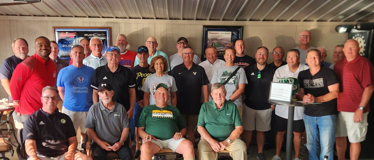 10th Annual Athletic Director's Social.
Congratulations to Jeff Cerqueira on retirement-35 years in Indiana education-16 total years as Athletic Director, 14 at Floyd Central. 
17 retirees in attendance! 
Thank you <a href="/KratzSports/">Kratz Sporting Goods</a> for sponsoring! 
<a href="/IIAAA3/">IIAAA</a> 
<a href="/IHSAA1/">IHSAA</a> 
<a href="/joshcookNT/">Josh Cook</a>