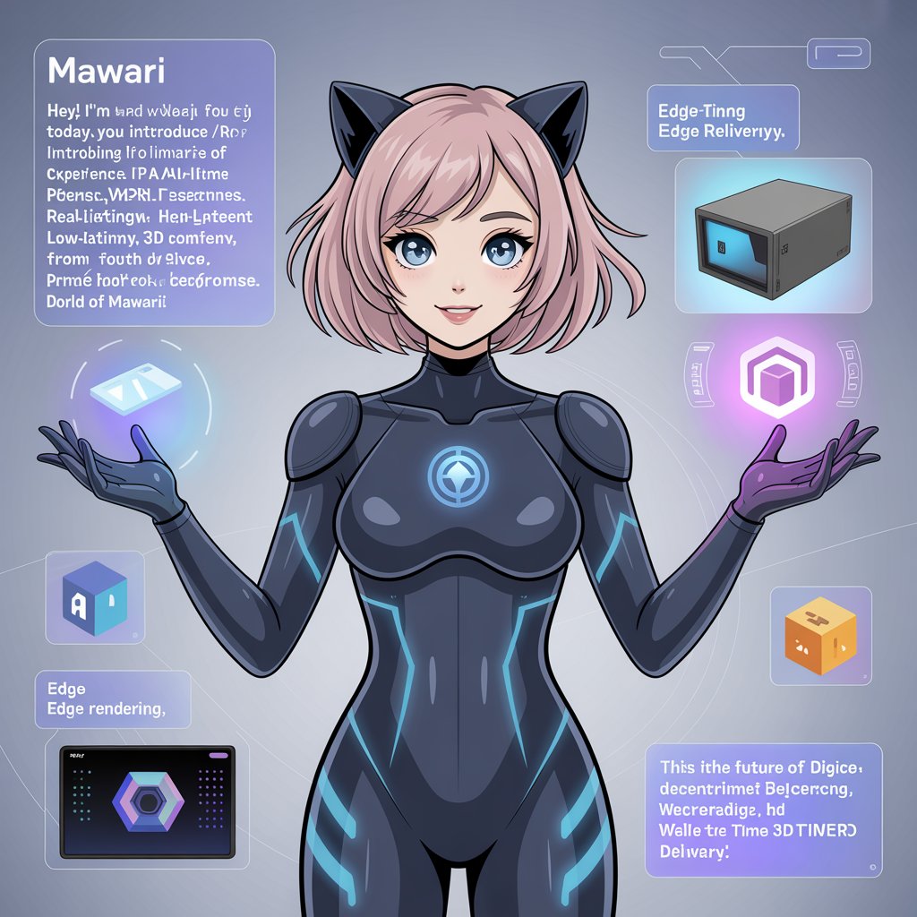 firman_irawanto's tweet image. 🎀 Meet your AI guide to the future — powered by Mawari!

✨ Real-time 3D streaming
⚡ Ultra-low latency
☁️ Edge rendering + blockchain
🌐 No downloads. Just immersive content — anytime, anywhere.
🚀 The spatial internet is here.
#Mawari #Web3 #EdgeRendering #AR #VR #AI #3DStream