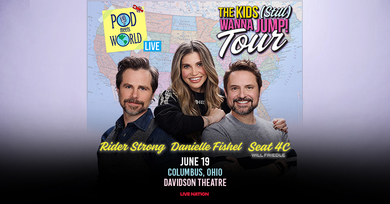 Join Pod Meets World live at the Davidson Theatre in just one week on June 19 for The Kids (Still) Wanna Jump Tour! Don't miss this hit podcast LIVE with behind-the-scenes stories, laughs, and ‘90s nostalgia from their Boy Meets World days. 

️‍🔥 bit.ly/4mo8RKc