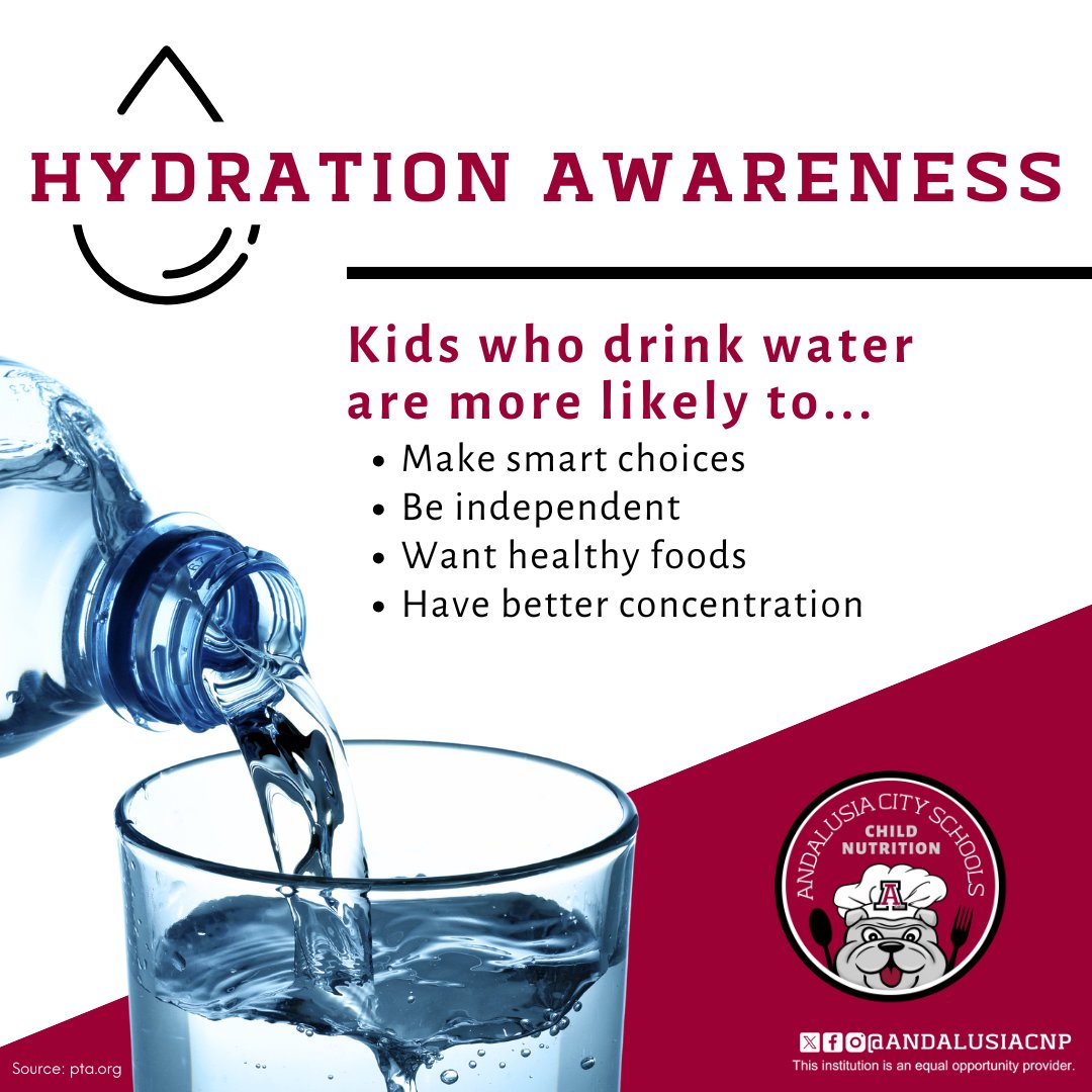 Children who drink enough water are happier and healthier. Hydration makes a difference! 😊

#ALschools #AndalusiaCity #Covingtoncounty #CovingtonAlabama #CovingtonAL #ThatsWhy