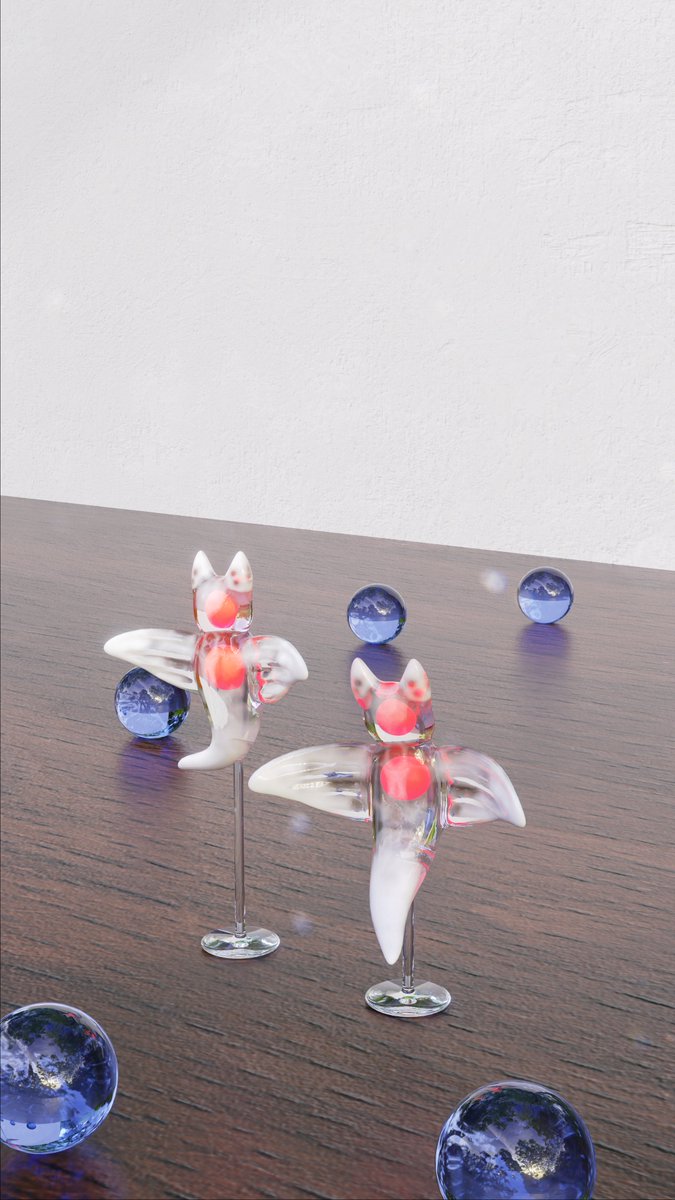 mrn_blender's tweet image. ひとまず完成！賑やかでかわいいガラスの海ができました！
#b3d #3DCG #blender
