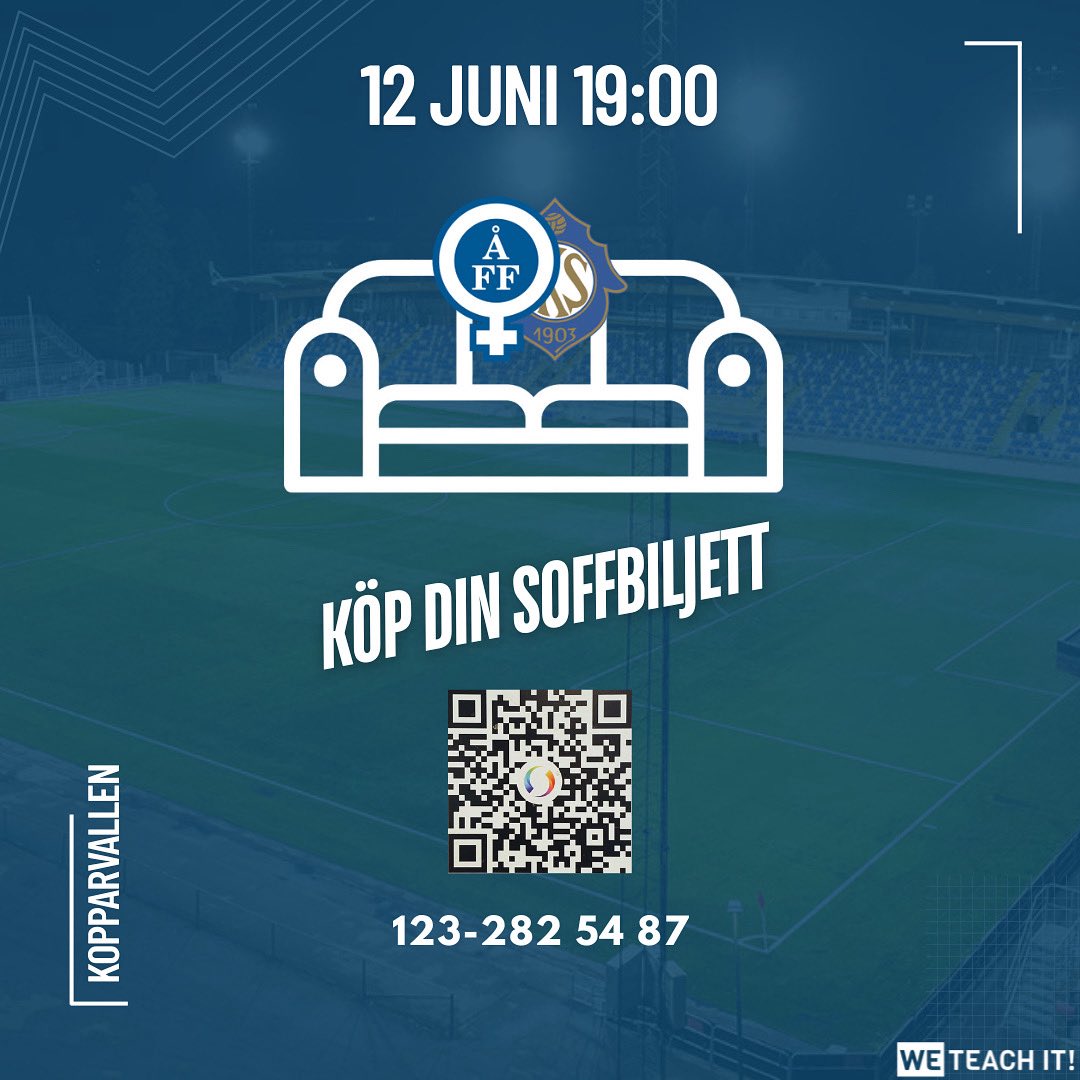 Till alla ÅFF supportrar som inte kan vara på plats idag, köp en soffbiljett och heja på laget hemifrån!