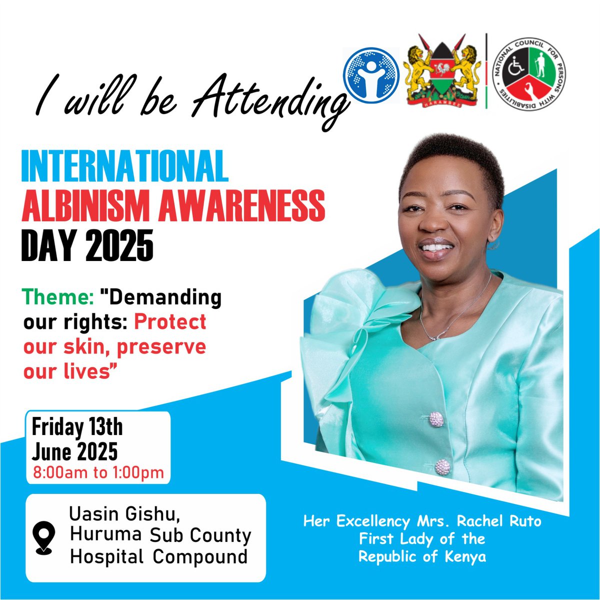 ncpwds (@ncpwds) on Twitter photo Join us as we celebrate International Albinism Awareness Day.
<a href="/MwauraIsaac1/">Dr. Isaac Mwaura CBS</a>
<a href="/GovernorBii/">Hon. Dr. Jonathan Bii Chelilim, E.G.H</a>
<a href="/FirstLadyKenya/">Office of the First Lady Kenya</a>
#lAADKe Join us as we celebrate International Albinism Awareness Day.
<a href="/MwauraIsaac1/">Dr. Isaac Mwaura CBS</a>
<a href="/GovernorBii/">Hon. Dr. Jonathan Bii Chelilim, E.G.H</a>
<a href="/FirstLadyKenya/">Office of the First Lady Kenya</a>
#lAADKe