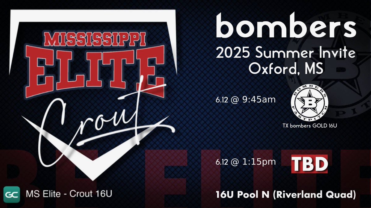 Emma Fletcher Perry (@emmafperry2027) on Twitter photo Looking forward to competing in the Bombers Summer invite with my team. Both excited and thankful for this opportunity!
<a href="/CoLinSoftball/">Co-Lin Softball</a> <a href="/MCCEaglesSB/">MCC Eagles Softball</a> <a href="/ECCCSoftball/">ECCC Softball</a> <a href="/HindsCC_SB/">Hinds CC Softball</a> <a href="/JC_BobcatsSB/">Jones College SB</a> <a href="/NWCCSoftball/">Northwest Ranger Softball</a> <a href="/PearlRiverSB/">Pearl River Softball</a> <a href="/softball_holmes/">Holmes CC Softball</a> Looking forward to competing in the Bombers Summer invite with my team. Both excited and thankful for this opportunity!
<a href="/CoLinSoftball/">Co-Lin Softball</a> <a href="/MCCEaglesSB/">MCC Eagles Softball</a> <a href="/ECCCSoftball/">ECCC Softball</a> <a href="/HindsCC_SB/">Hinds CC Softball</a> <a href="/JC_BobcatsSB/">Jones College SB</a> <a href="/NWCCSoftball/">Northwest Ranger Softball</a> <a href="/PearlRiverSB/">Pearl River Softball</a> <a href="/softball_holmes/">Holmes CC Softball</a>