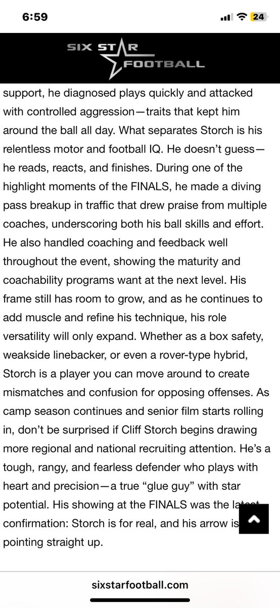 Thank you <a href="/6starfootballMO/">Six Star Football | MISSOURI</a> for the write up.