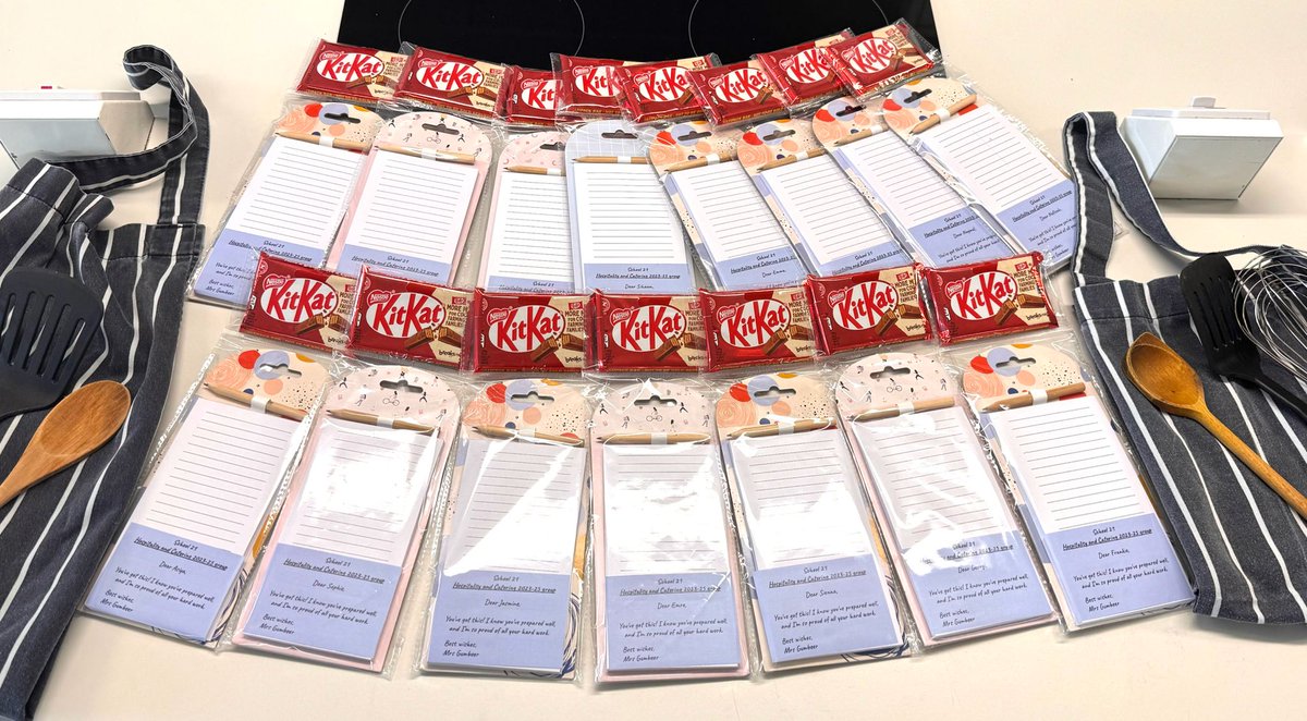 Wishing Year 11 students the very best of luck for their GCSE Hospitality and Catering exam today!
