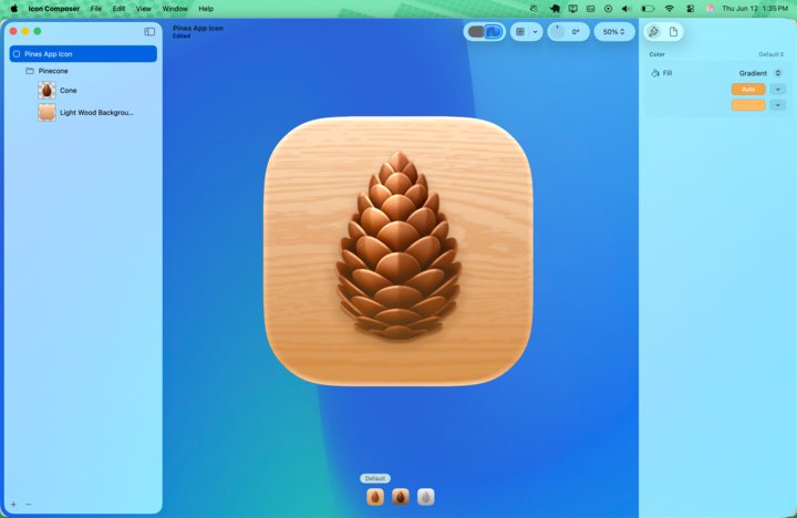 Liquid Wood, coming to an iOS 26 Pines update near you soon!